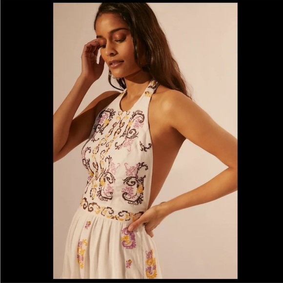 Anthropologie NWT Medallion Halter Maxi Dress
Size 8P. - Picture 4 of 16